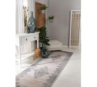 benuta Pop Tappeto Salotto Laury - Grigio 80x240 cm - Fibra sintetica - Corridore & Stile: Vintage - Per camere da letto, sale da pranzo, soggiorni - facile da pulire