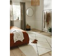 Benuta Pure - Tappeto di lana Berber, 100% lana annodata a mano, rettangolare e in stile: Berber, geometrico, tradizionale, Hygge & Cozy, minimalista, naturale, facile da pulire, 80 x 150 cm