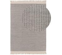 benuta Pure Tappeto Lana Kim - Grigio 120x170 cm - Cotone - Rettangolare & Stile: Per camere da letto, sale da pranzo, soggiorni, corridoi o degli ospiti - facile da pulire