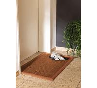 benuta Pure Zerbino Greta - marrone chiaro 60 x 90 cm - 100% sisal - rettangolare e in stile: bordatura, tinta unita, Natural Living, Scandi Living - facile da pulire per soggiorno, camera da letto