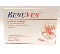 BENUVEN integratore alimentare Gambe stanche, pesanti, affaticate, gonfie. No grazie. Una buona microcircolazione è sinonimo di benessere generale. 60 COMPRESSE durata 2 mesi