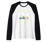 Benvenuti a Camp Quitcherbitchin se Non Sei Un Camper Felice Maglia con Maniche Raglan