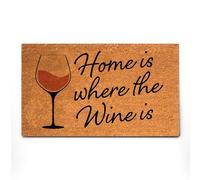 Benvenuti A Casa È Dove C'È Il Vino. Veranda Anteriore Facile Da Pulire. Tappeto Bagno Antiscivolo Zerbini Di Benvenuto Lavabile Zerbino Per Esterno Doccia Casa 40 X 60Cm