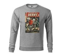 Benvenuti a Derry Pennywise It Capitolo Felpa unisex girocollo | Due Horror Clown Retro Halloween Stephen King Fan Arte da Carnevale Inquietante