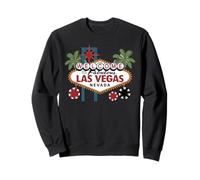 Benvenuti a Fabulous Las Vegas Nevada Gioco D'Azzardo Poker Chips Felpa