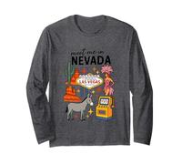 Benvenuti a Favoloso Las Vegas Nevada Retro Maglia a Manica