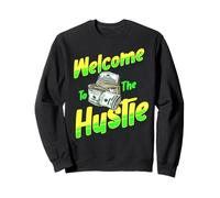 Benvenuti a Hustle Money Grind Work Dad Mamma Kid Boy Girl Felpa