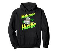 Benvenuti a Hustle Money Grind Work Dad Mamma Kid Boy Girl Felpa con Cappuccio
