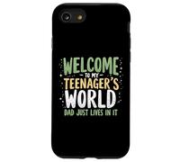 Benvenuti a Il mio adolescente mondo papà vive solo in esso Teen Papà Custodia per iPhone SE (2020) / 7/8