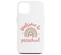Benvenuti a insegnante prescolare Ritorno a scuola primo giorno Custodia per iPhone 13