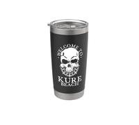 Benvenuti a Kure Beach Bicchiere termico in acciaio inox doppia parete