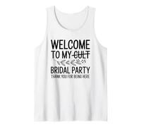 Benvenuti a My Cult Bridal Party Funny Wedding Bridesmaid Canotta