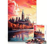 Benvenuti a Ottawa! Puzzle da 1000 pezzi per ragazzi, stimola la logica, stimola il divertimento e il tempo libero Taglio preciso Regalo speciale (38x26cm)