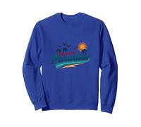 Benvenuti a Paradise Tropical Beach Vacation Felpa, Unisex per Adulti, Blu Reale, L
