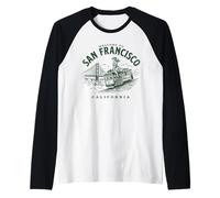 Benvenuti a San Francisco City California Maglia con Maniche Raglan
