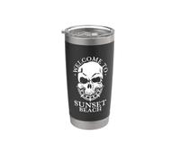 Benvenuti a Sunset Beach Bicchiere termico in acciaio inox doppia parete