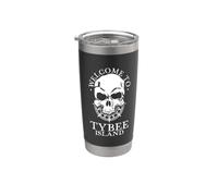 Benvenuti a Tybee Island Bicchiere termico in acciaio inox doppia parete