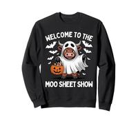 Benvenuti al Moo Sheet Show Funny Cow Ghost Felpa