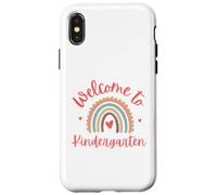Benvenuti al primo giorno di scuola materna Insegnante di ritorno a scuola Custodia per iPhone X/XS