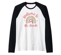 Benvenuti al primo giorno di scuola per insegnanti di settima elementare Maglia con Maniche Raglan
