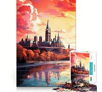 Benvenuti al puzzle di Ottawa da 1000 pezzi,giocattolo di costruzione Focus,montaggio sicuro e preciso,divertimento in casa durante le vacanze (50x75cm)