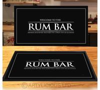 Benvenuti Al Rum Bar Tappetino Bianco E Nero Per Bancone Pubs E Cocktail Bars