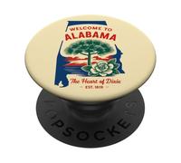 Benvenuti in Alabama: Orgoglio Vintage del Sud PopSockets PopGrip Adesivo