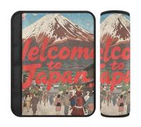 Benvenuti in Giappone Scenery Culture 2 Pack Covers per cinture di sicurezza protegge collo e spalle per la maggior parte delle auto funda para cinturón de carro