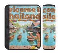 Benvenuti in Thailandia Scenery Culture 2 Pack cintura di sicurezza pad Più Comfort Guida per Van accesorios para carro