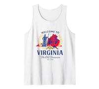 Benvenuti in Virginia L'Old Dominion EST. 1788 Canotta