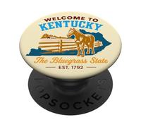 Benvenuti nel Kentucky: Design per Amanti dei Cavalli PopSockets PopGrip Adesivo
