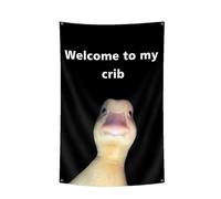 Benvenuti nel mio presepe, benvenuto nel tappeto bandiera del mio presepe con, poster divertente, sfondo decorativo interno ed esterno per camere da, dormitorio, decorazione per la casa