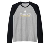 Benvenuti nel Mondo Postpartum Nurse Maglia con Maniche Raglan