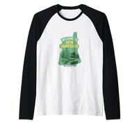Benvenuti nel New Hampshire: Arte Vintage di Viaggio Maglia con Maniche Raglan