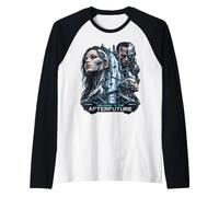 Benvenuti nel Post-Futuro Cyborg Cibernetica Distopia Robot Maglia con Maniche Raglan