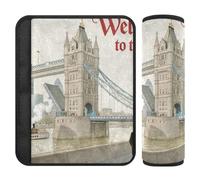 Benvenuti nel Regno Unito Scenery Culture 2 Pack auto cintura di sicurezza Pad Stop taglio nel collo per auto Protector para cinturón de carro