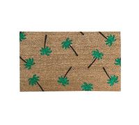 Benvenuti nella giungla, tappetino divertente, verde foglia, decorazione per la casa, tappeto di benvenuto all'aperto, tappeto floccato, tappetino resistente (F, taglia unica)