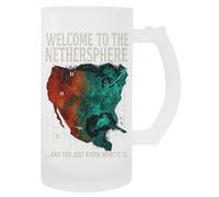 Benvenuti Nella Nethersphere Boccale Per Bevande Con Manico In Vetro Per Birra Glass Beer Cup Handled Beverage Mug