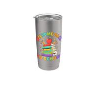BENVENUTO A SCUOLA COLORATO Bicchiere termico in acciaio inox doppia parete