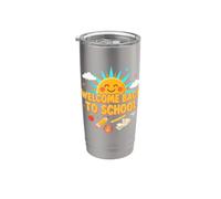 BENVENUTO A SCUOLA SUNNY Bicchiere termico in acciaio inox doppia parete