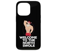 BENVENUTO AL NORD SWOLE Natale Fit Sexy Santa Meme Custodia per iPhone 13 Pro