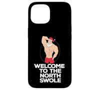 BENVENUTO AL NORD SWOLE Natale Fit Sexy Santa Meme Custodia per iPhone 15