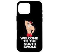 BENVENUTO AL NORD SWOLE Natale Fit Sexy Santa Meme Custodia per iPhone 16 Pro Max