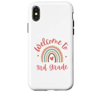 Benvenuto al primo giorno di insegnante di terza elementare Ritorno a scuola Custodia per iPhone X/XS