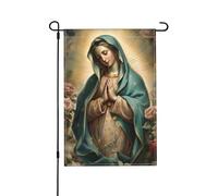 Benvenuto Bandiera 30X45Cm Holly Mary Blessed Virgin Mary Our Lady Of Guadalupe Mother Of God Bandiere Da Giardino Decorativo Bandiera Del Giardino Per Giardino, Vacanza, Cortile
