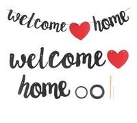 Benvenuto Casa Banner, Benvenuto Indietro Decorazioni per feste Nero Glitter Back Party Scudo Decorazione Welcome Home Banner Decorazioni a tema famiglia Accessori per feste per il ritorno a casa