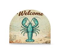 Benvenuto gamberetti Beach Pattern Acrilico moderno portatovaglioli per feste eventi di nozze titolari indipendenti per tovaglioli di stoffa decorazione della casa festa eventi di nozze confezione da