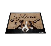 Benvenuto Jack Russell Terrier 40X60Cm Tappeti D'Ingresso Confortevole Tappeto Ingresso Casa Antisporco Tappetino Da Bagno Per Interno Balcone Terrazzo
