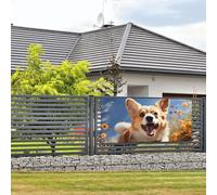 Benvenuto Party Banner Party Fotografia Fondali Foto Sfondo Corsa Corgi Porta Segno Appeso Banner Bandiera Appeso Decorazione da parete Decorazione Portico di benvenuto Decorazione per feste Supplie