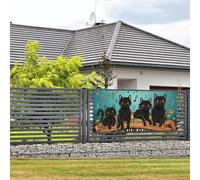 Benvenuto Party Banner Party Fotografia Fondali Foto Sfondo Gatti Sdraiati sul Piano Tastiera Porta Cartello Appeso Bandiera Bandiera Appeso Decorazione da parete Portico di benvenuto Decorazione per